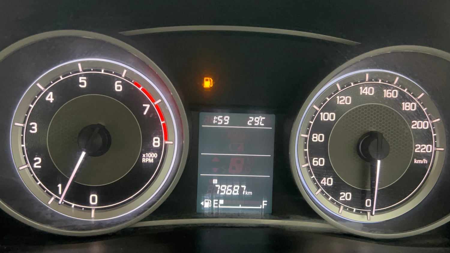 Used 2017 Maruti Suzuki Dzire ZXi Petrol Manual interior CLUSTERMETER VIEW