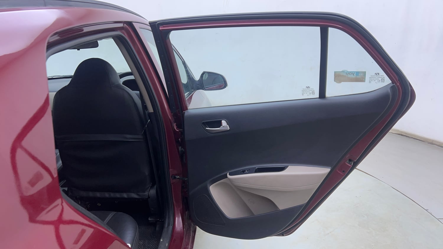 Used 2014 Hyundai Grand i10 Sportz 1.2 Kappa VTVT Petrol Manual interior RIGHT REAR DOOR OPEN VIEW