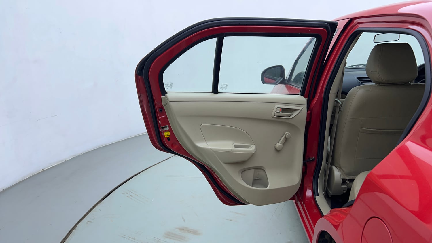 Used 2014 Maruti Suzuki Swift Dzire LXI Petrol Manual interior LEFT REAR DOOR OPEN VIEW