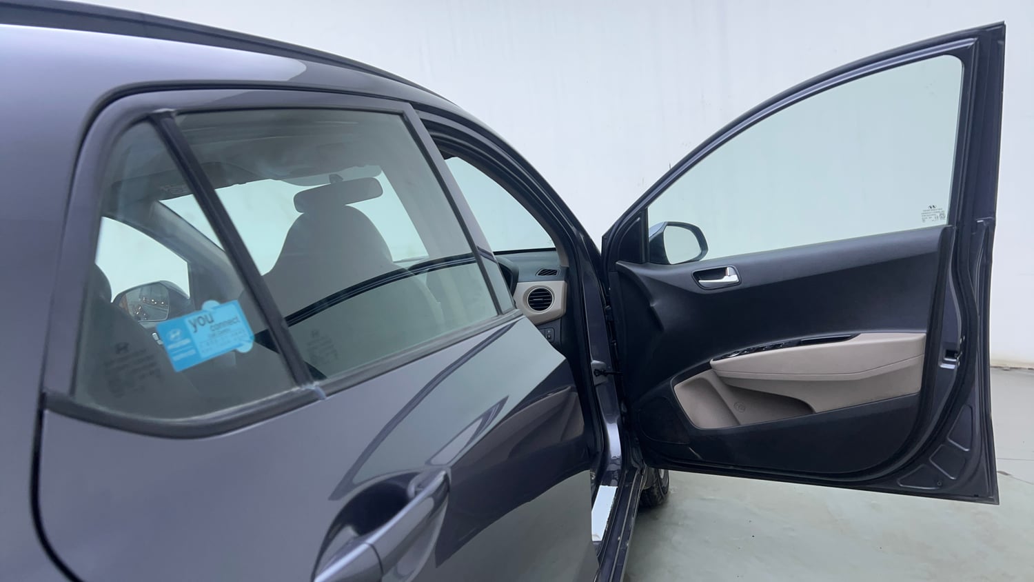 Used 2017 Hyundai Grand i10 Sportz (O) AT 1.2 Kappa VTVT Petrol Automatic interior RIGHT FRONT DOOR OPEN VIEW