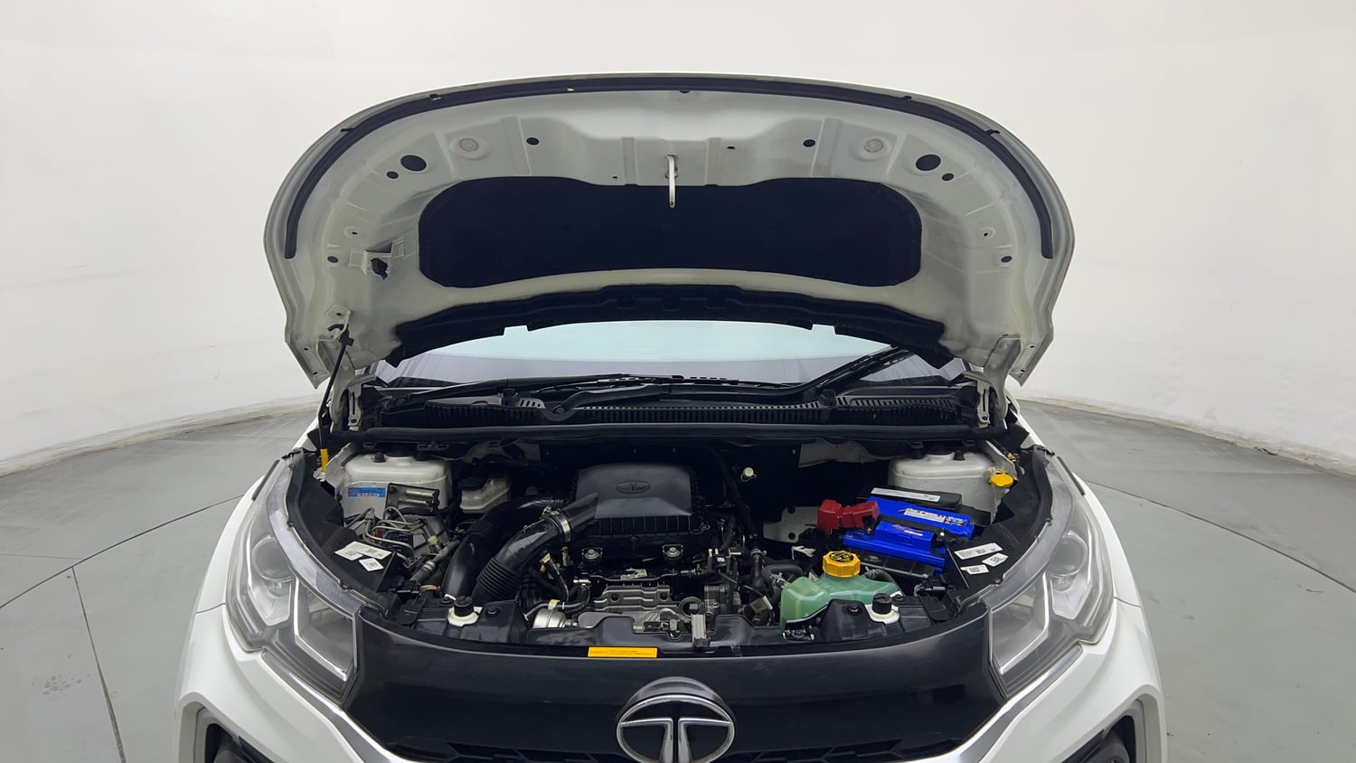 Used 2023 Tata Nexon XZA Plus (L) Petrol Automatic engine ENGINE & BONNET OPEN FRONT VIEW