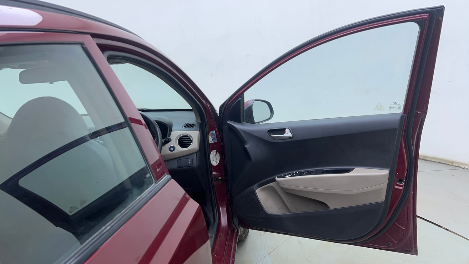 Used 2014 Hyundai Grand i10 Sportz 1.2 Kappa VTVT Petrol Manual interior RIGHT FRONT DOOR OPEN VIEW