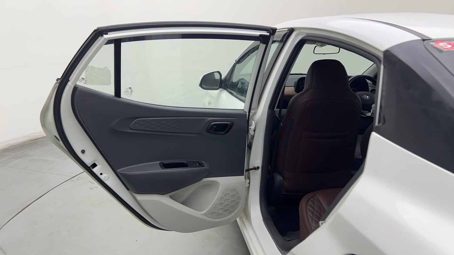 Used 2021 Hyundai Aura S 1.2 CNG Cng Manual interior LEFT REAR DOOR OPEN VIEW