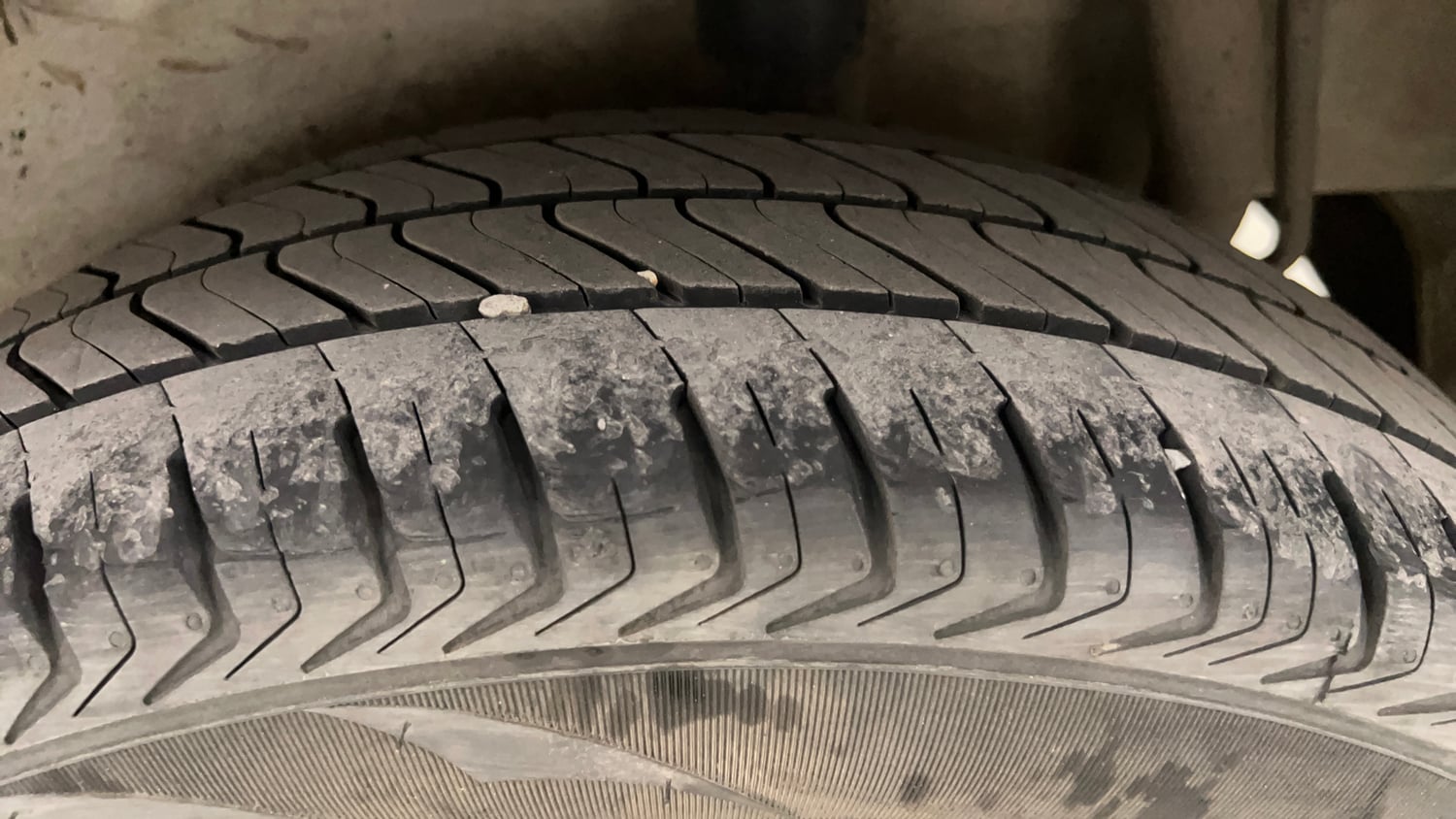 Used 2017 Maruti Suzuki Celerio VXi AMT Petrol Automatic tyres LEFT REAR TYRE TREAD VIEW