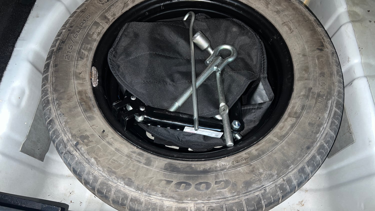 Used 2023 Tata Nexon XZA Plus (L) Petrol Automatic tyres SPARE TYRE VIEW