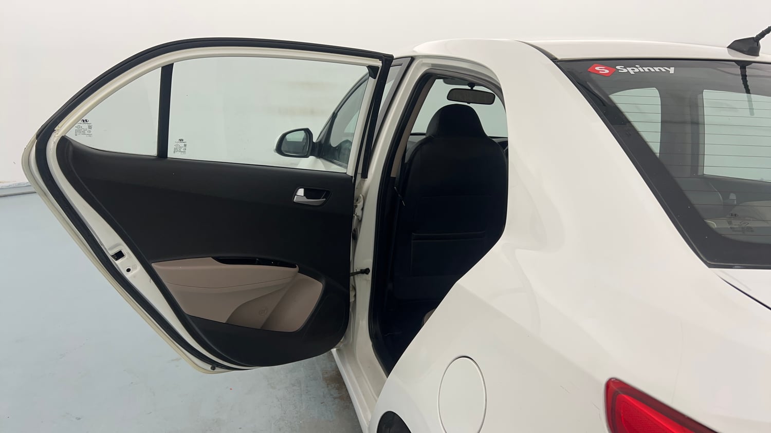Used 2014 Hyundai Xcent S 1.2 Petrol Manual interior LEFT REAR DOOR OPEN VIEW