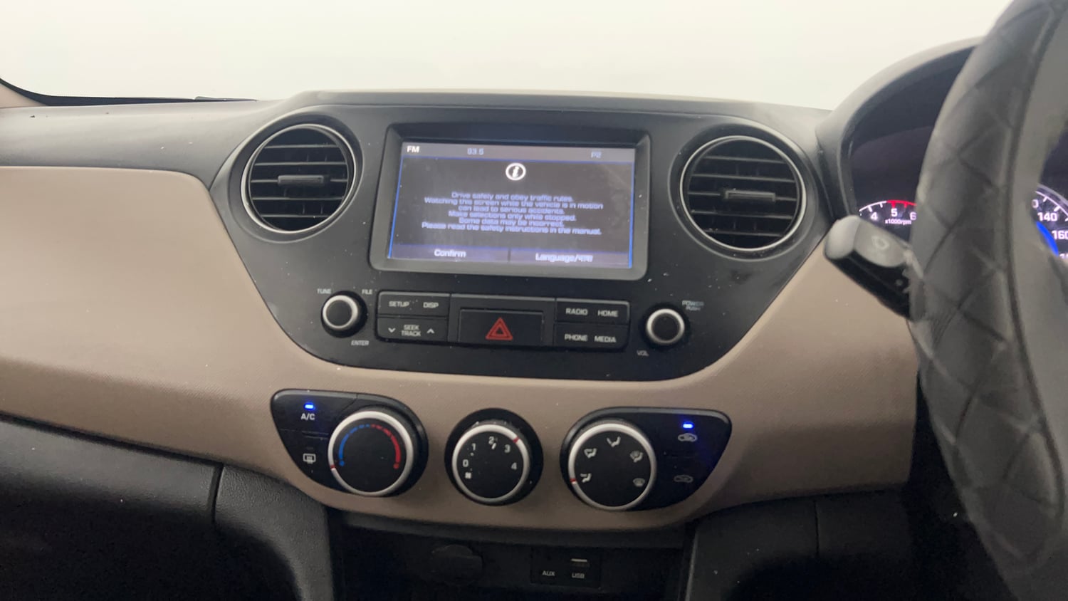 Used 2018 Hyundai Grand i10 Sportz (O) U2 1.2 CRDi Diesel Manual interior MUSIC SYSTEM & AC CONTROL VIEW