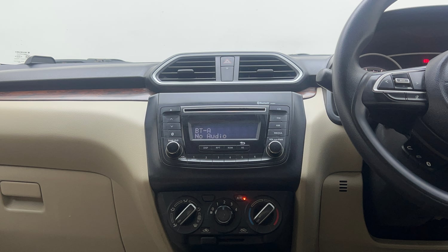 Used 2017 Maruti Suzuki Dzire VXi Petrol Manual interior MUSIC SYSTEM & AC CONTROL VIEW