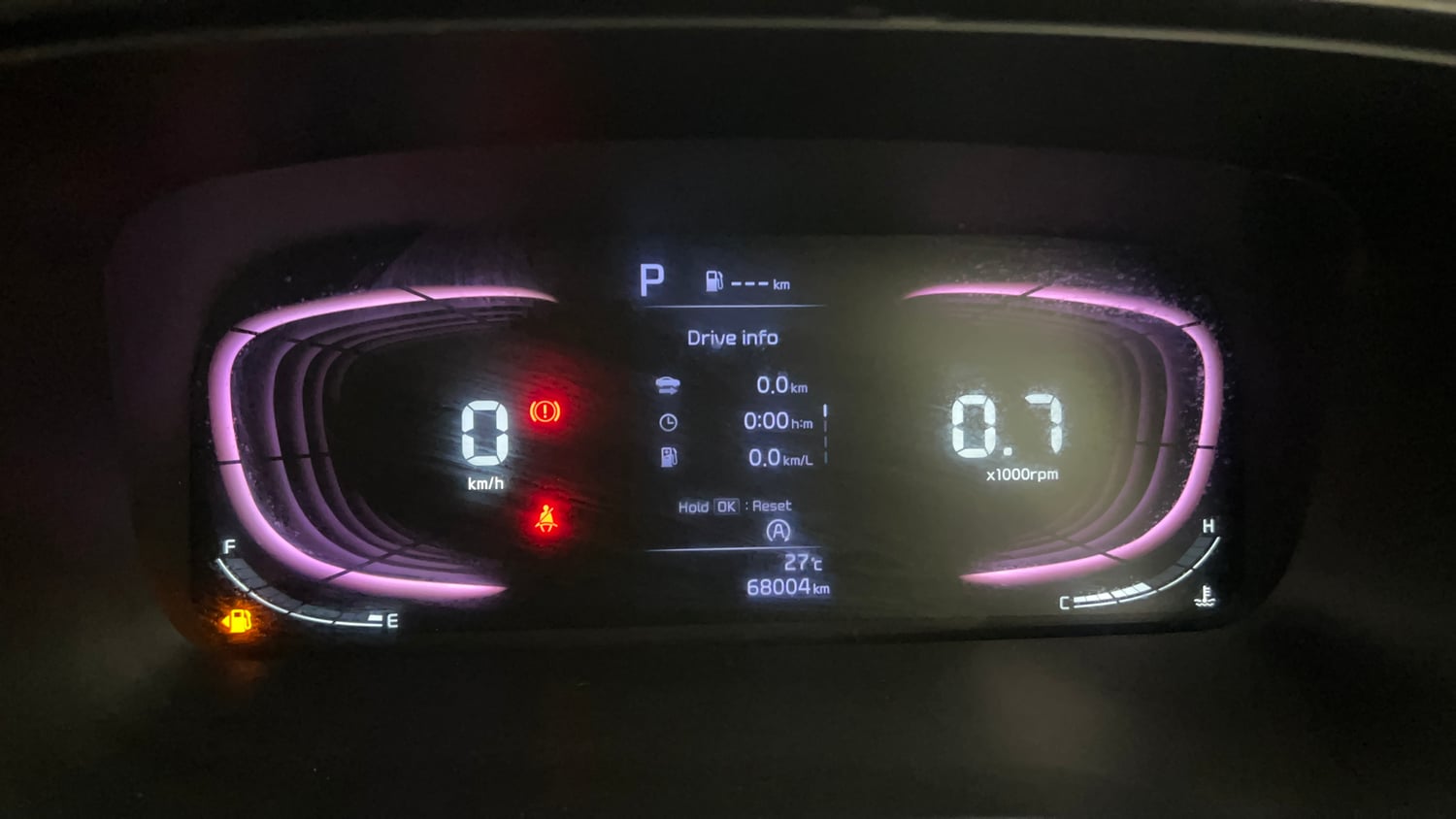 Used 2023 Kia Carens Luxury Plus 1.5 Diesel AT 7 STR Diesel Automatic interior CLUSTERMETER VIEW
