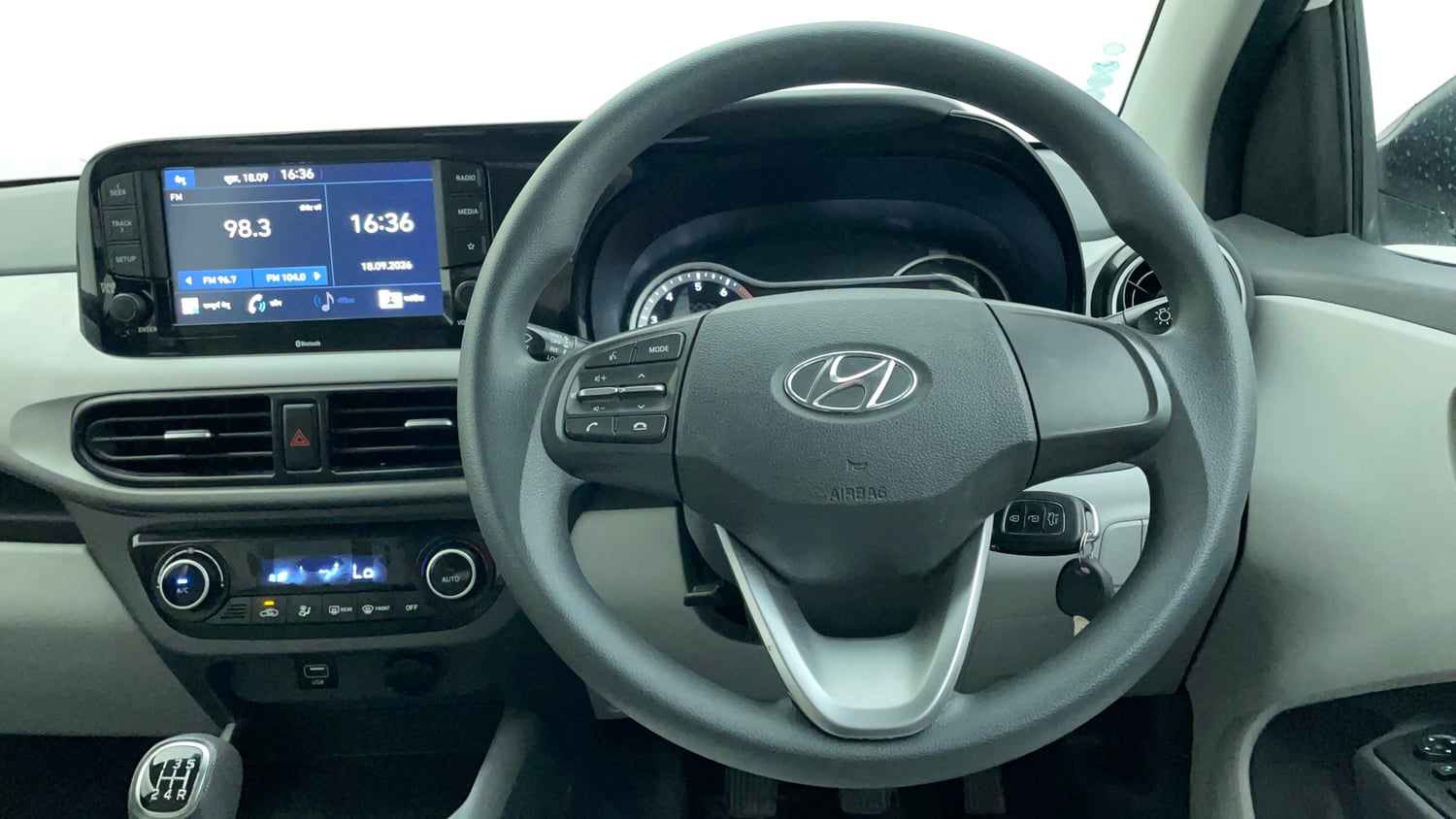 Used 2021 Hyundai Grand i10 Nios Sportz 1.2 Kappa VTVT Petrol Manual interior STEERING VIEW