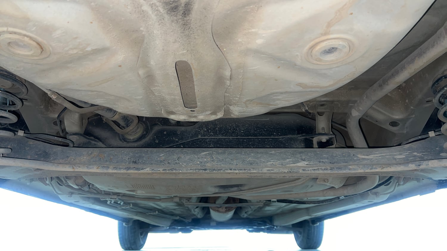 Used 2017 Maruti Suzuki Dzire VXi Petrol Manual extra REAR UNDERBODY VIEW (TAKEN FROM REAR)