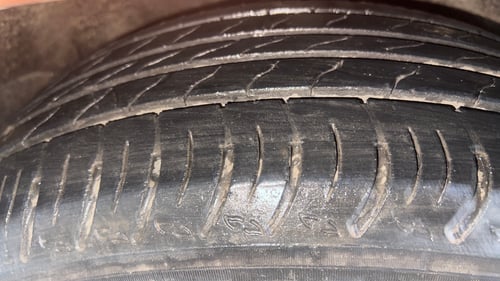 Used 2016 Maruti Suzuki Baleno Alpha 1.2 Petrol Manual tyres RIGHT REAR TYRE TREAD VIEW