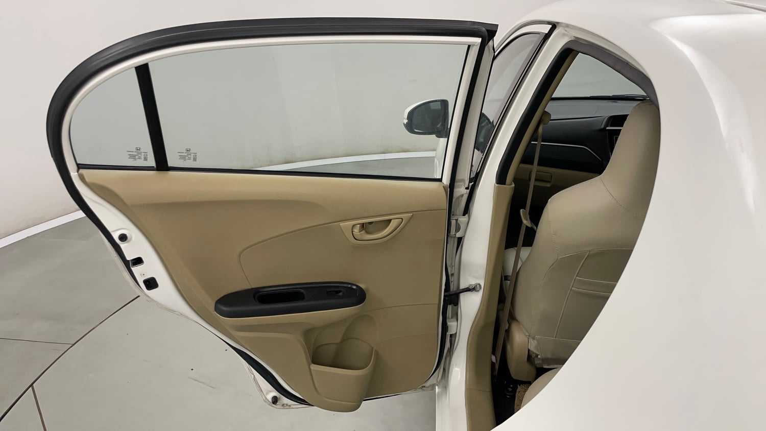 Used 2017 Honda Amaze 1.2 S i-VTEC Petrol Manual interior LEFT REAR DOOR OPEN VIEW