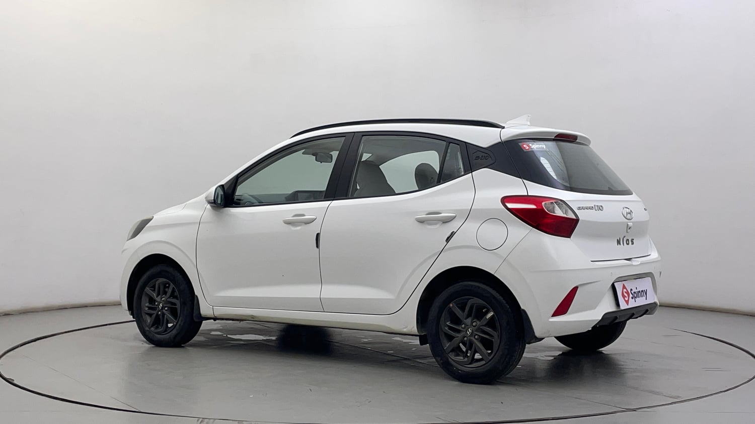 Used 2021 Hyundai Grand i10 Nios Sportz 1.2 Kappa VTVT Petrol Manual exterior LEFT REAR CORNER VIEW