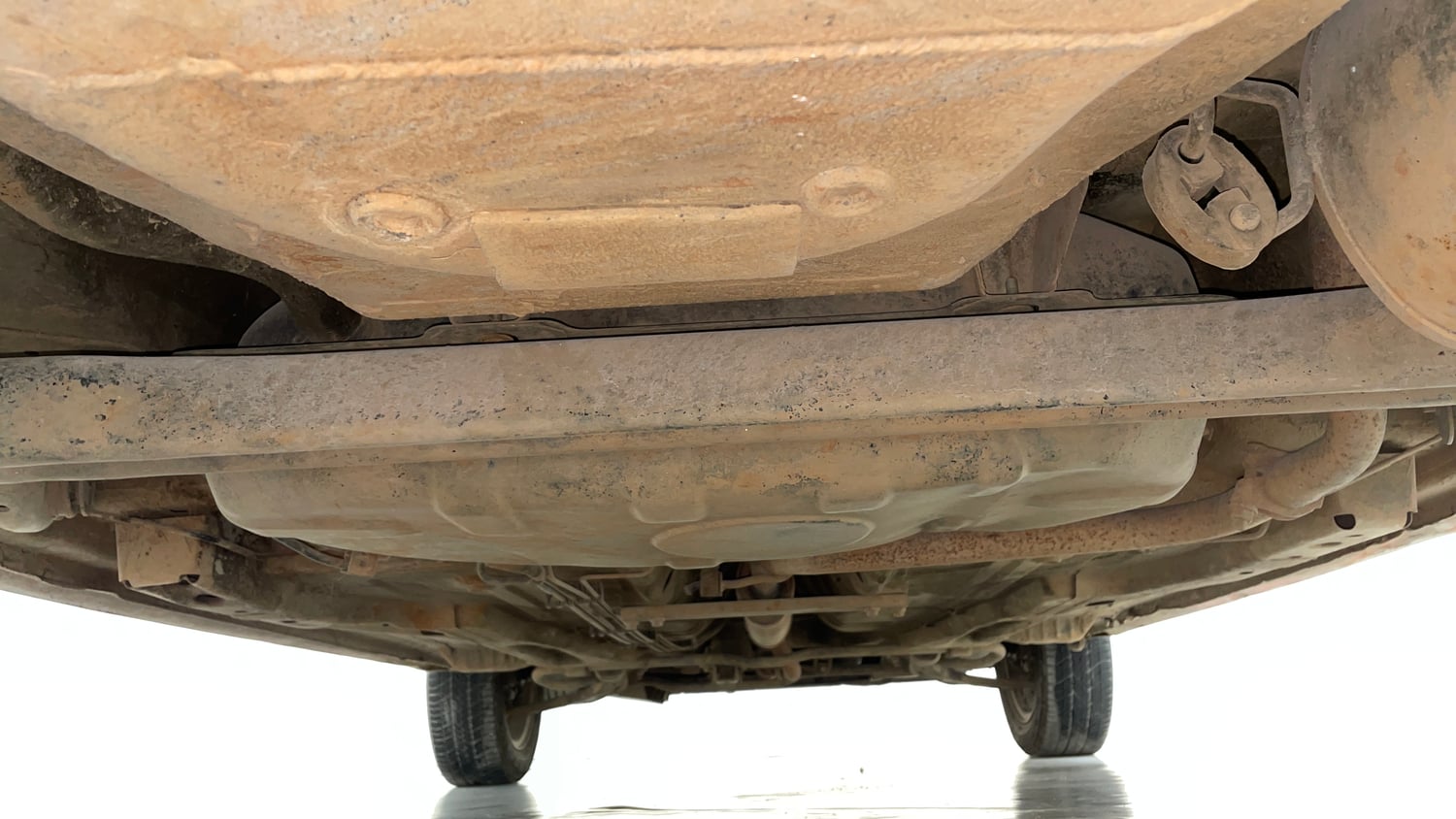 Used 2016 Tata Tiago Revotron XZ Petrol Manual extra REAR UNDERBODY VIEW (TAKEN FROM REAR)