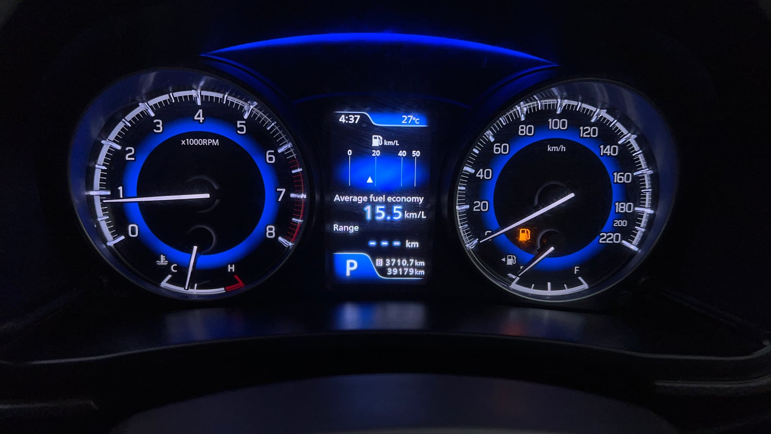 Used 2021 Maruti Suzuki Baleno Alpha Automatic Petrol Automatic interior CLUSTERMETER VIEW