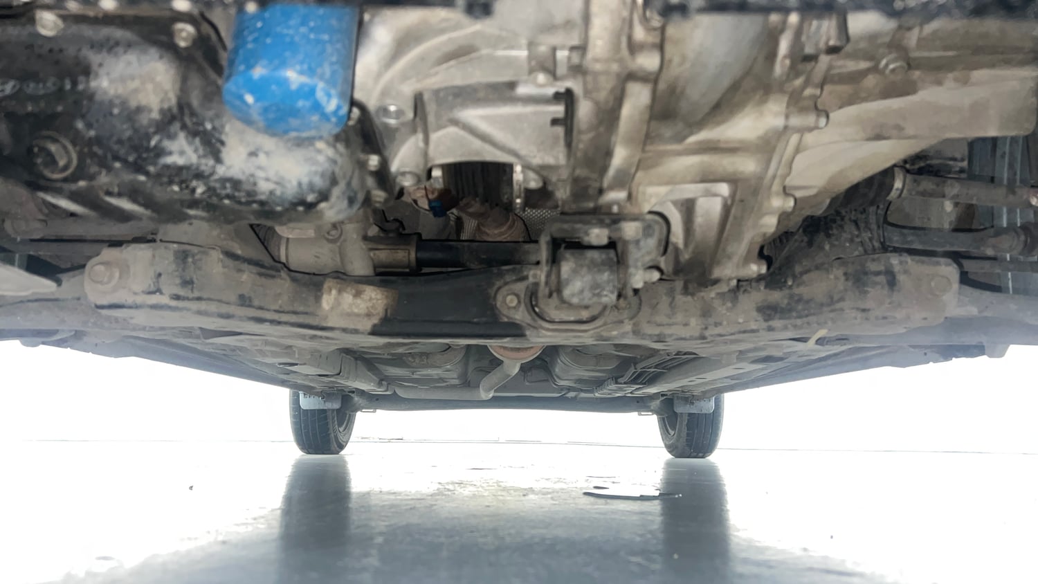 Used 2023 Hyundai Grand i10 Nios Magna 1.2 Kappa VTVT Petrol Manual extra FRONT LEFT UNDERBODY VIEW