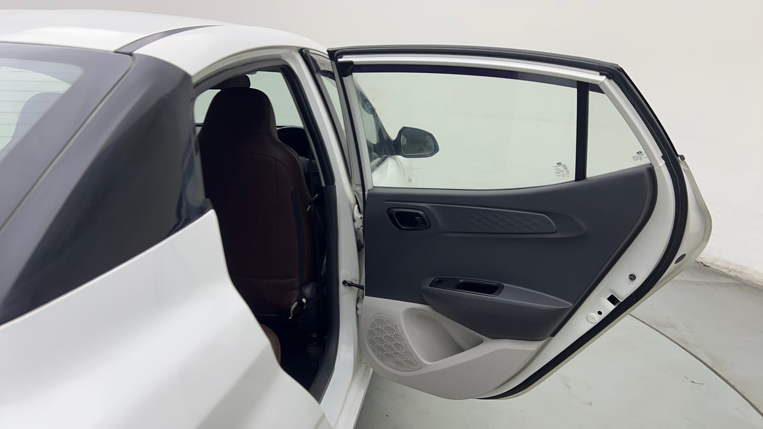 Used 2021 Hyundai Aura S 1.2 CNG Cng Manual interior RIGHT REAR DOOR OPEN VIEW