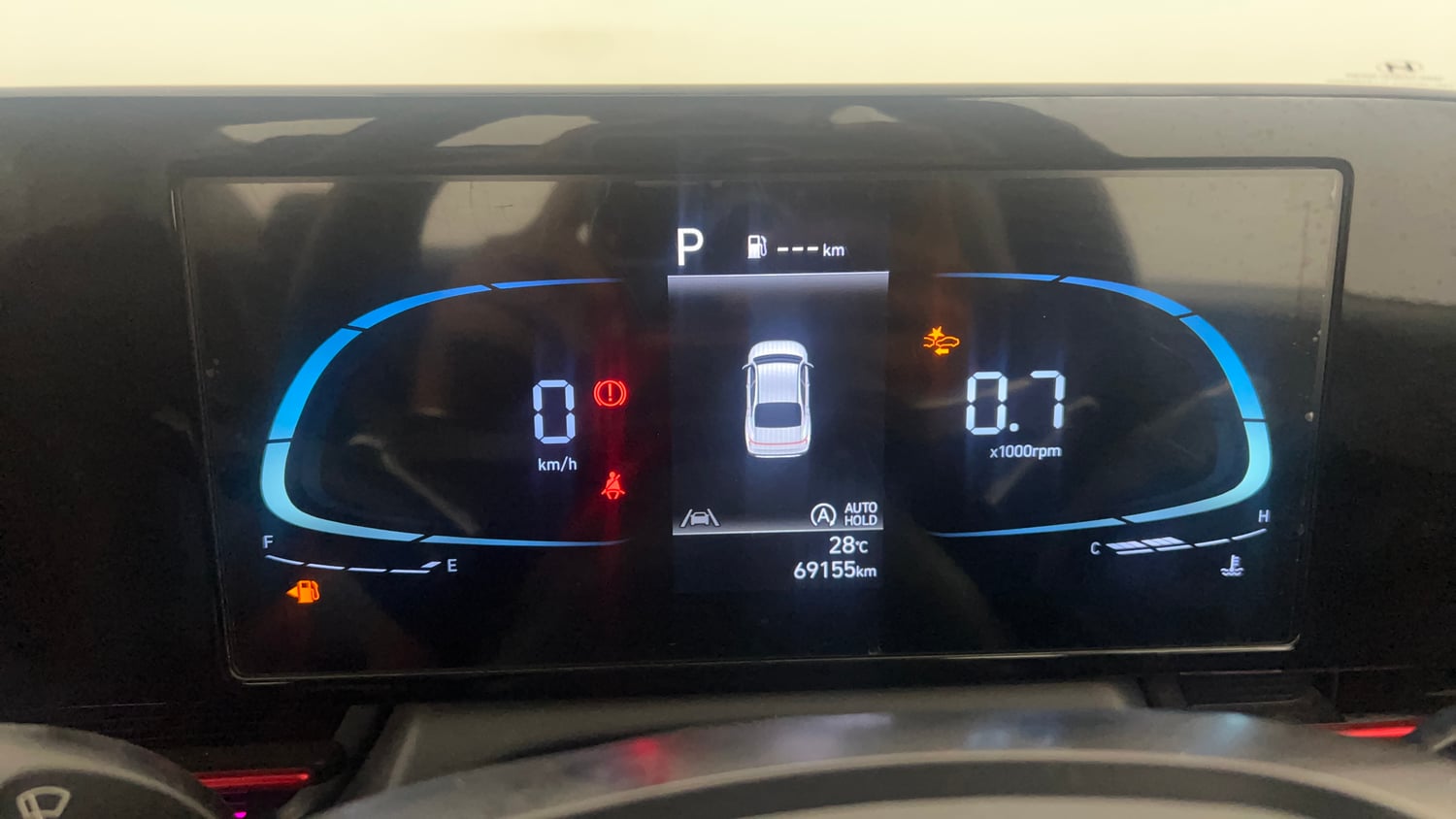 Used 2023 Hyundai Verna SX (O) 1.5 Turbo Petrol DCT Petrol Automatic interior CLUSTERMETER VIEW