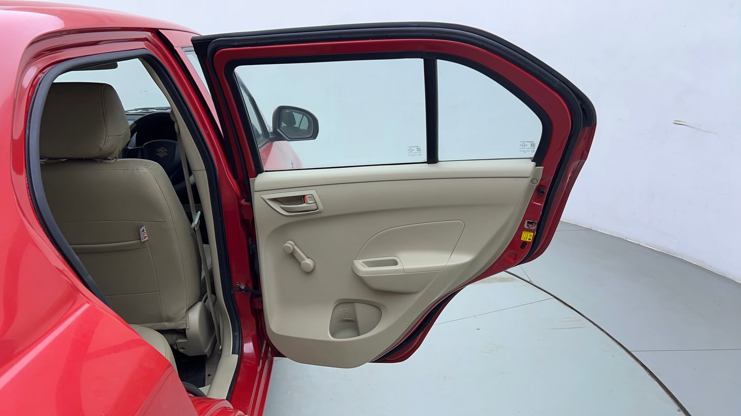 Used 2014 Maruti Suzuki Swift Dzire LXI Petrol Manual interior RIGHT REAR DOOR OPEN VIEW