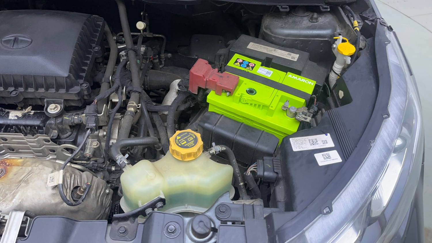 Used 2022 Tata Nexon XM Plus (S) Petrol Manual engine ENGINE LEFT SIDE VIEW