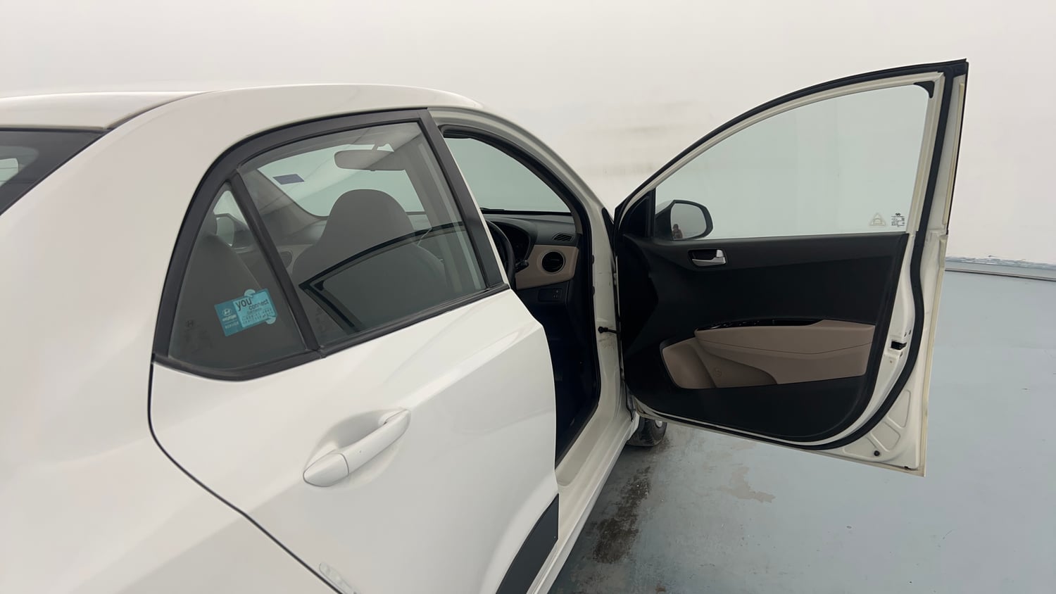 Used 2014 Hyundai Xcent S 1.2 Petrol Manual interior RIGHT FRONT DOOR OPEN VIEW