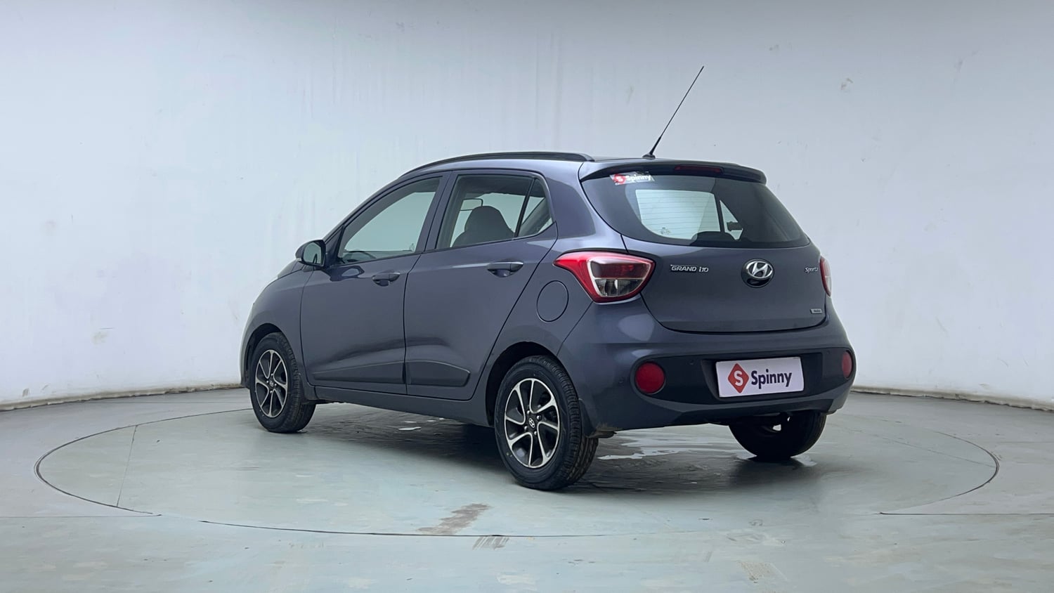 Used 2017 Hyundai Grand i10 Sportz (O) AT 1.2 Kappa VTVT Petrol Automatic exterior LEFT REAR CORNER VIEW