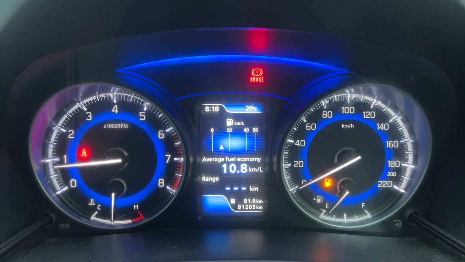 Used 2018 Maruti Suzuki Baleno Alpha 1.2 Petrol Manual interior CLUSTERMETER VIEW