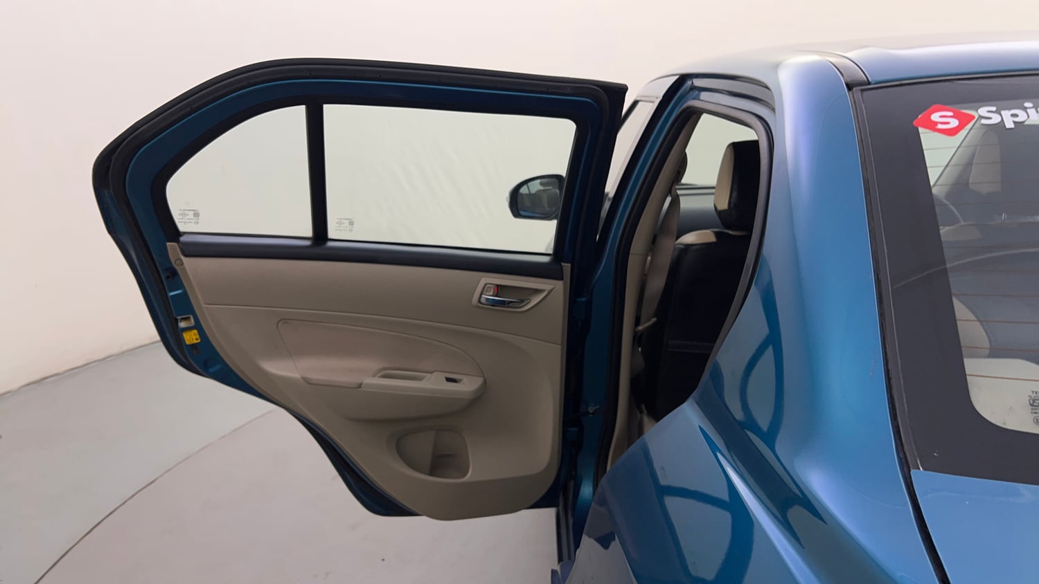Used 2012 Maruti Suzuki Swift Dzire ZXI Petrol Manual interior LEFT REAR DOOR OPEN VIEW
