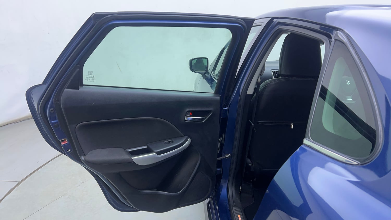Used 2018 Maruti Suzuki Baleno Alpha 1.2 Petrol Manual interior LEFT REAR DOOR OPEN VIEW