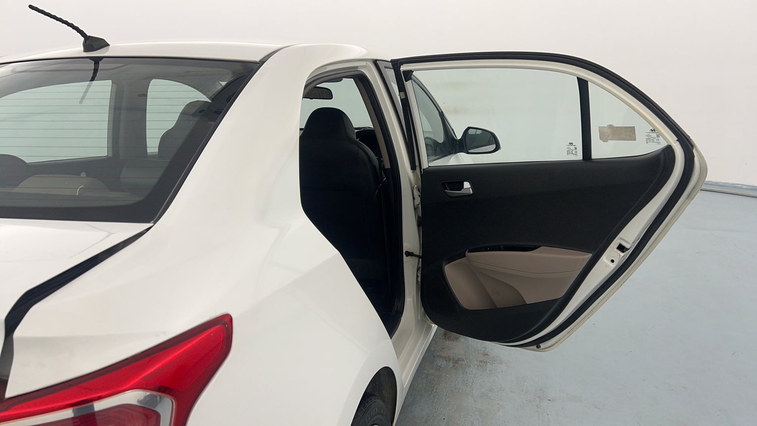 Used 2014 Hyundai Xcent S 1.2 Petrol Manual interior RIGHT REAR DOOR OPEN VIEW
