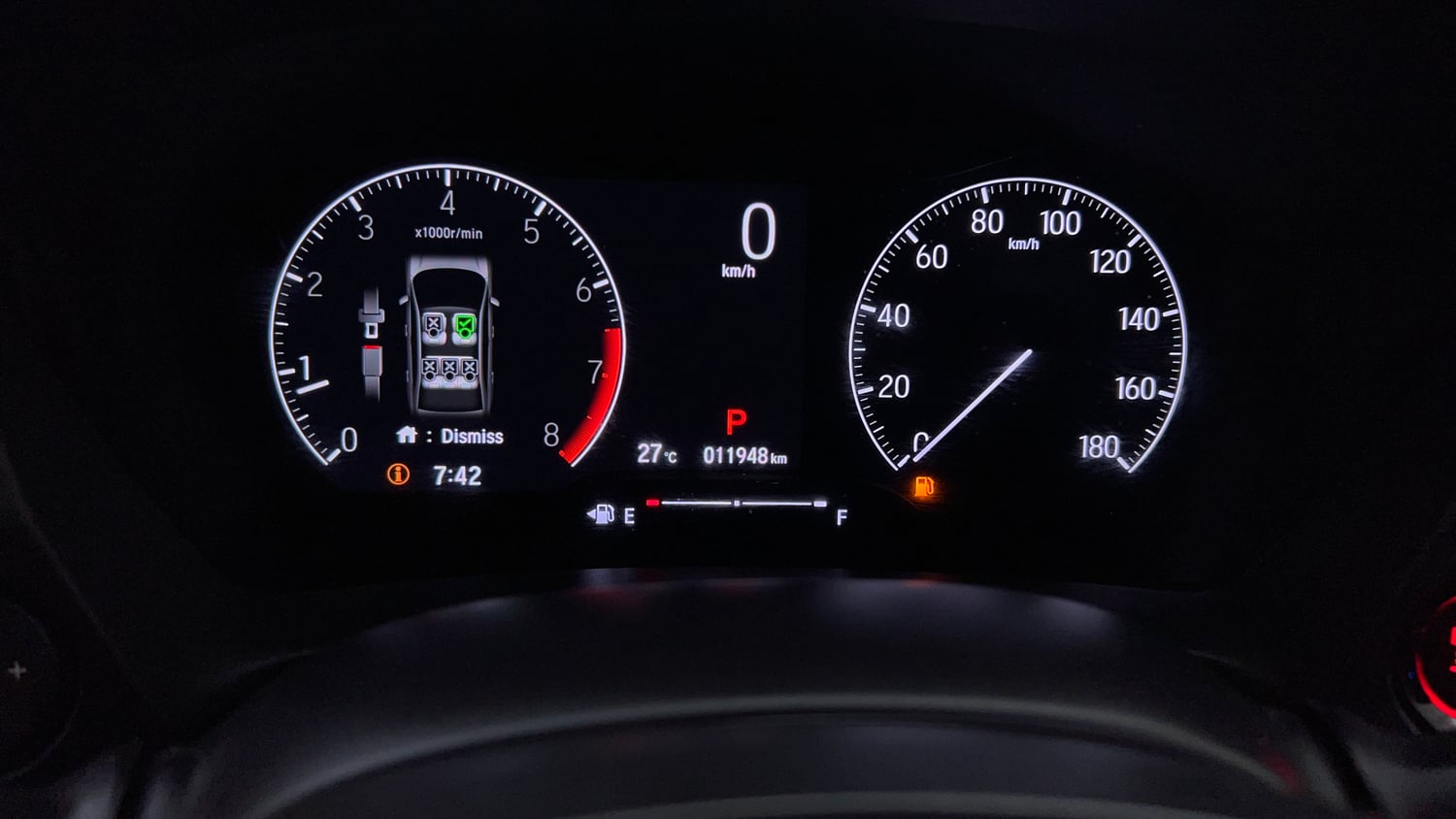Used 2025 Honda Amaze VX 1.2 Petrol CVT Petrol Automatic interior CLUSTERMETER VIEW