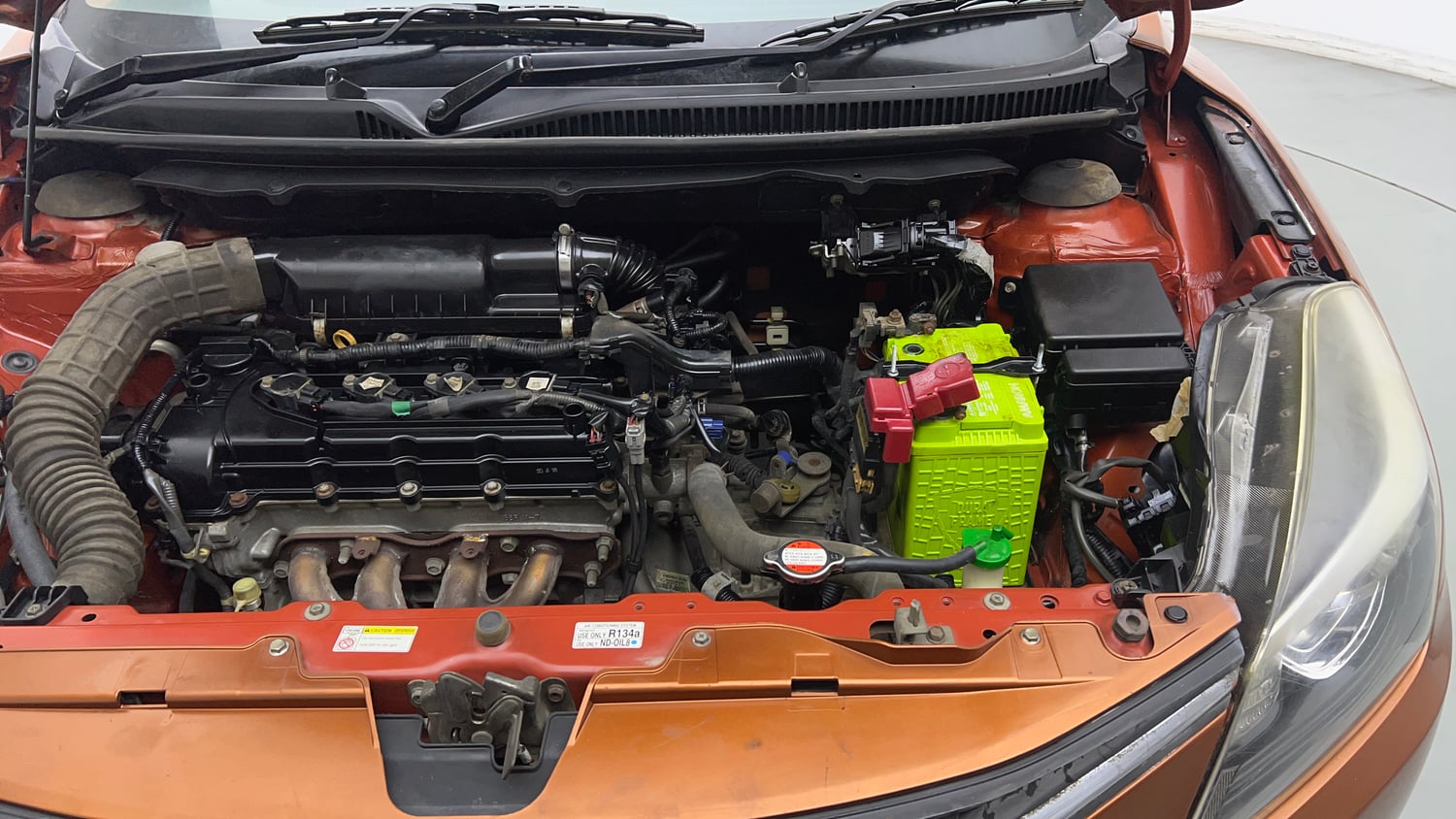 Used 2016 Maruti Suzuki Baleno Alpha 1.2 Petrol Manual engine ENGINE LEFT SIDE VIEW