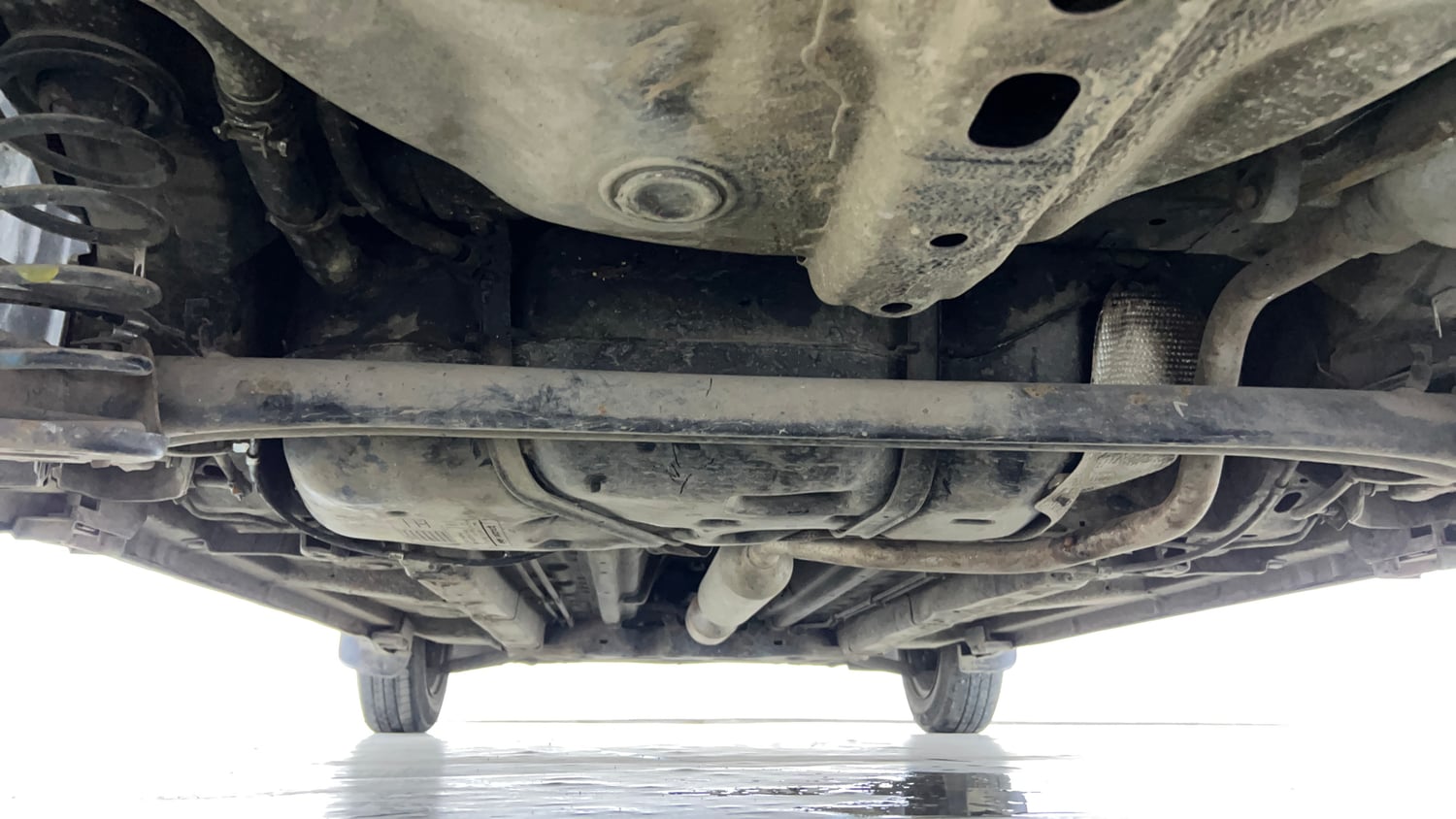 Used 2014 Maruti Suzuki Swift Dzire LXI Petrol Manual extra REAR UNDERBODY VIEW (TAKEN FROM REAR)