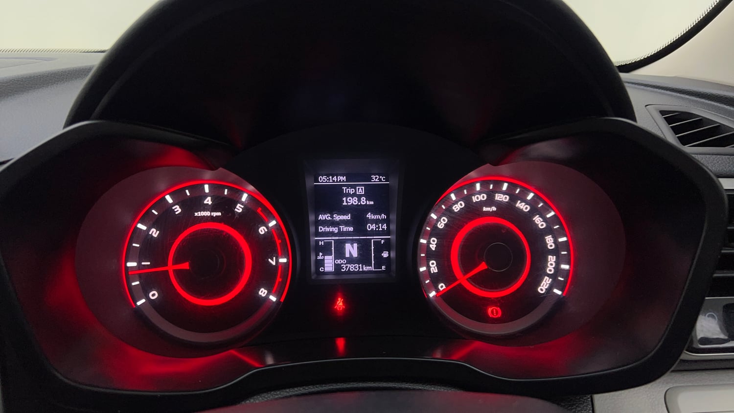 Used 2022 Mahindra XUV 300 W8 1.2 Petrol Petrol Manual interior CLUSTERMETER VIEW