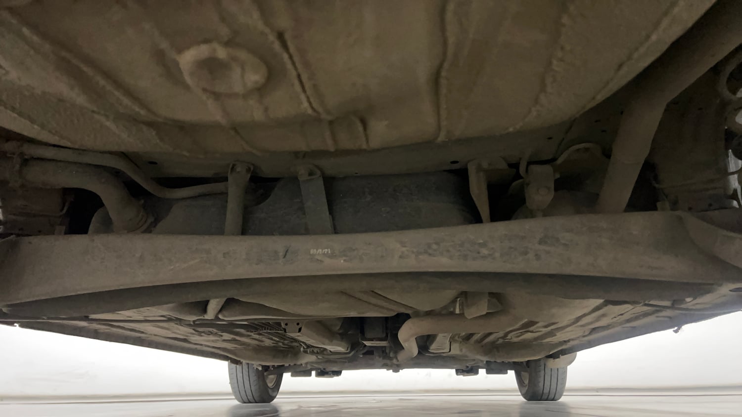 Used 2021 Honda Amaze 1.2 VX CVT Petrol Petrol Automatic extra REAR UNDERBODY VIEW (TAKEN FROM REAR)