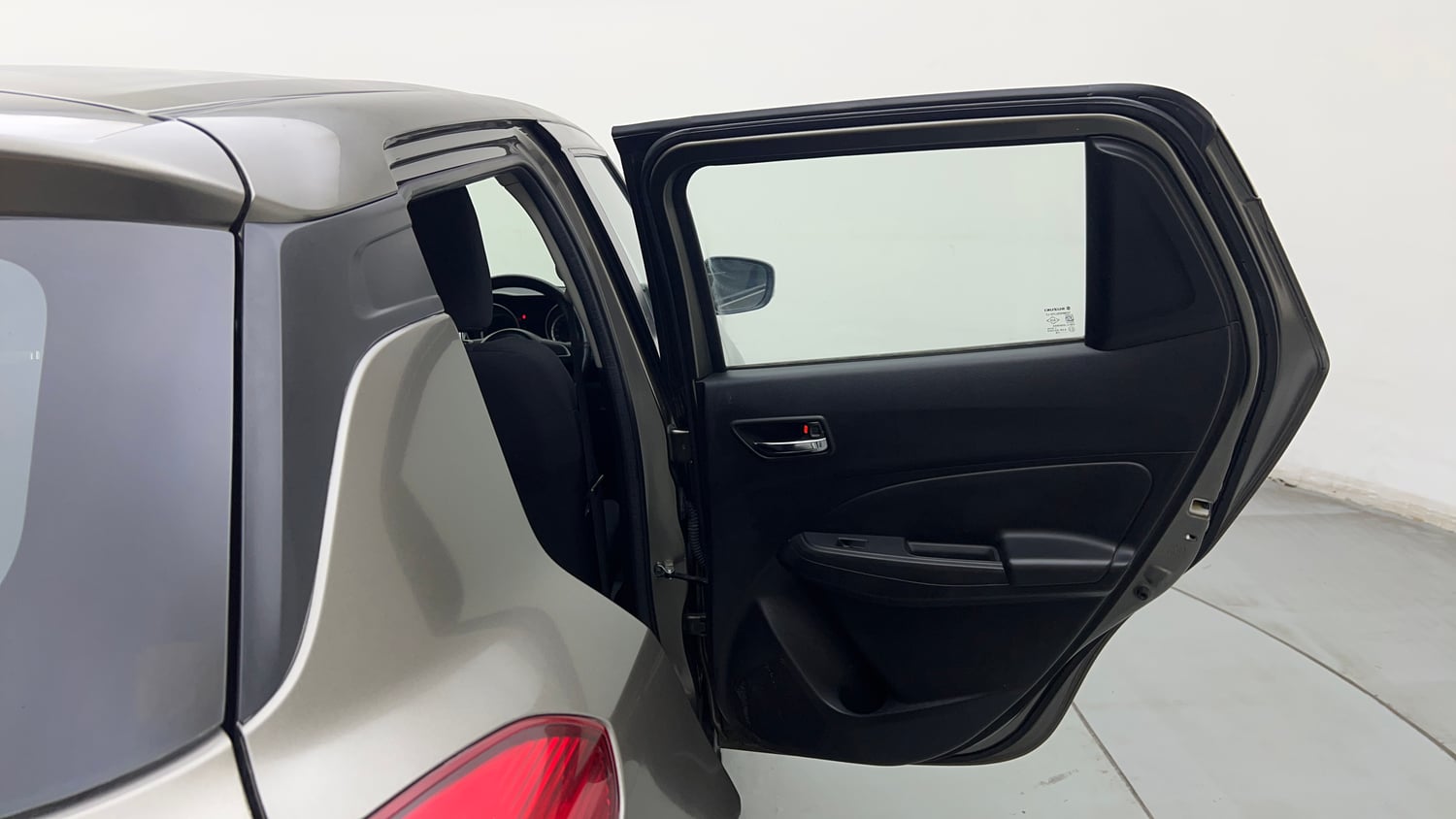 Used 2021 Maruti Suzuki Swift VXi Petrol Manual interior RIGHT REAR DOOR OPEN VIEW
