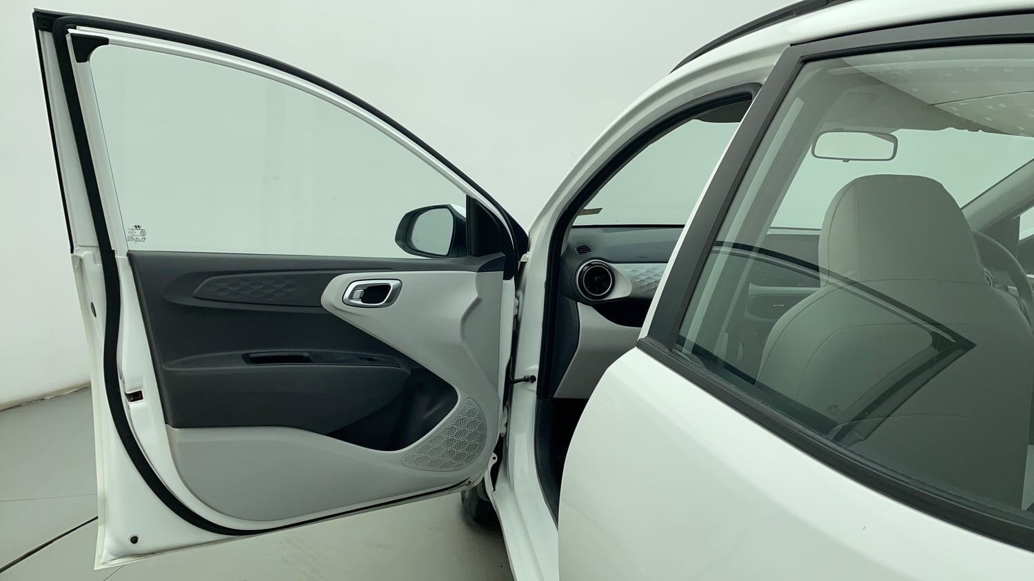 Used 2021 Hyundai Grand i10 Nios Sportz 1.2 Kappa VTVT Petrol Manual interior LEFT FRONT DOOR OPEN VIEW