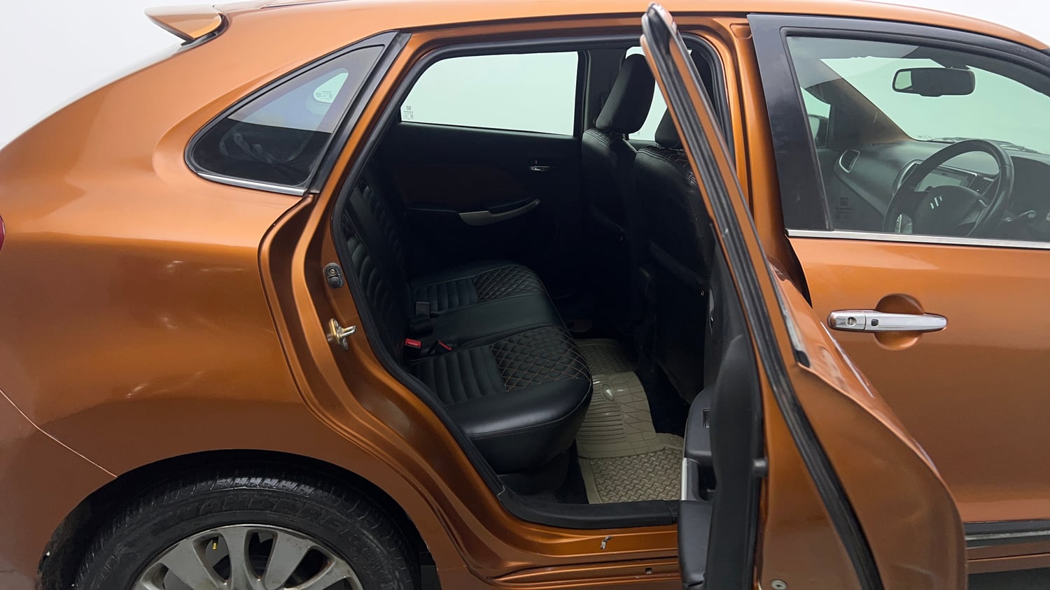 Used 2016 Maruti Suzuki Baleno Alpha 1.2 Petrol Manual interior RIGHT SIDE REAR DOOR CABIN VIEW
