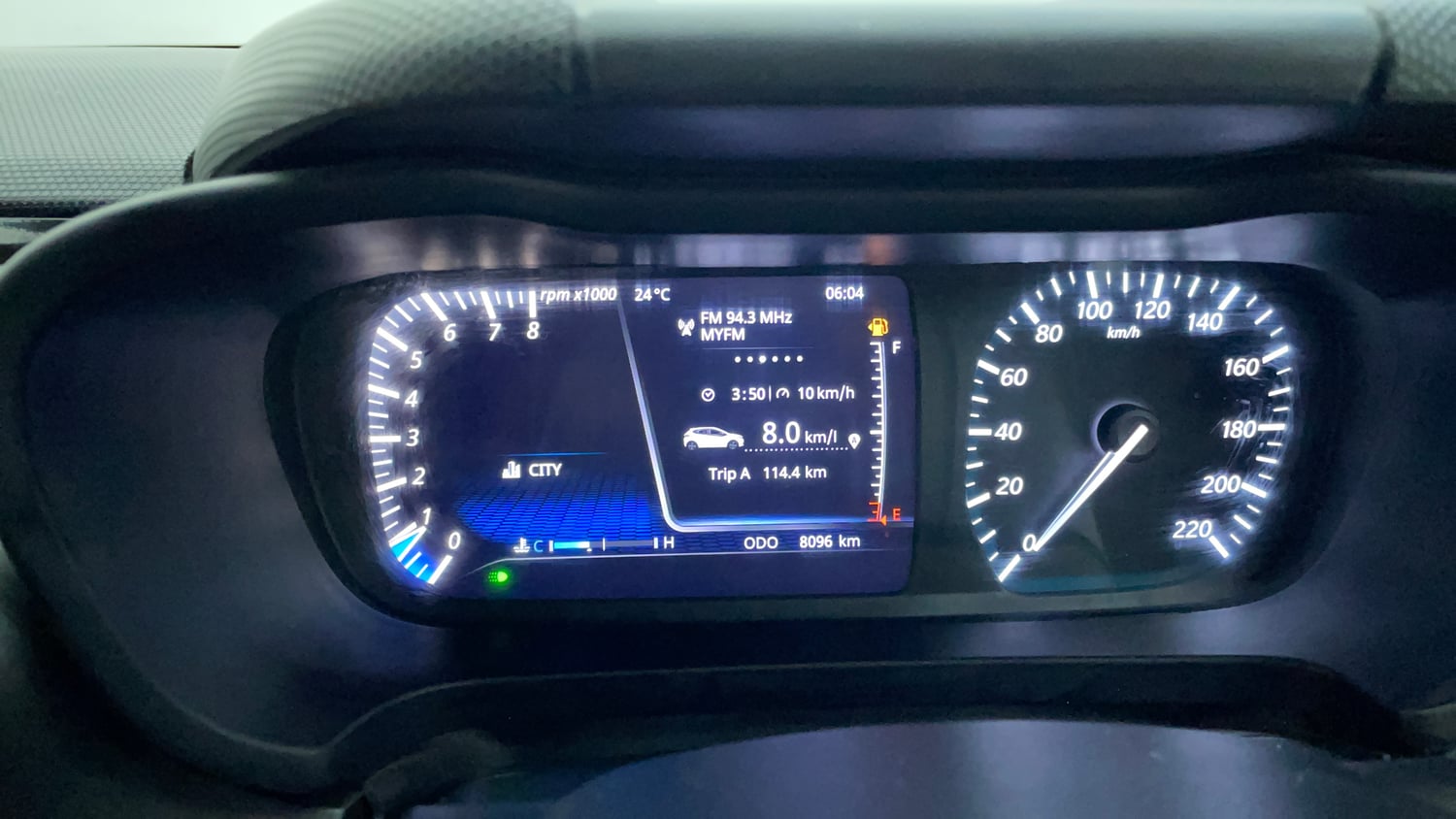 Used 2024 Tata Altroz XZ Plus (S) Dark Edition Petrol Manual interior CLUSTERMETER VIEW