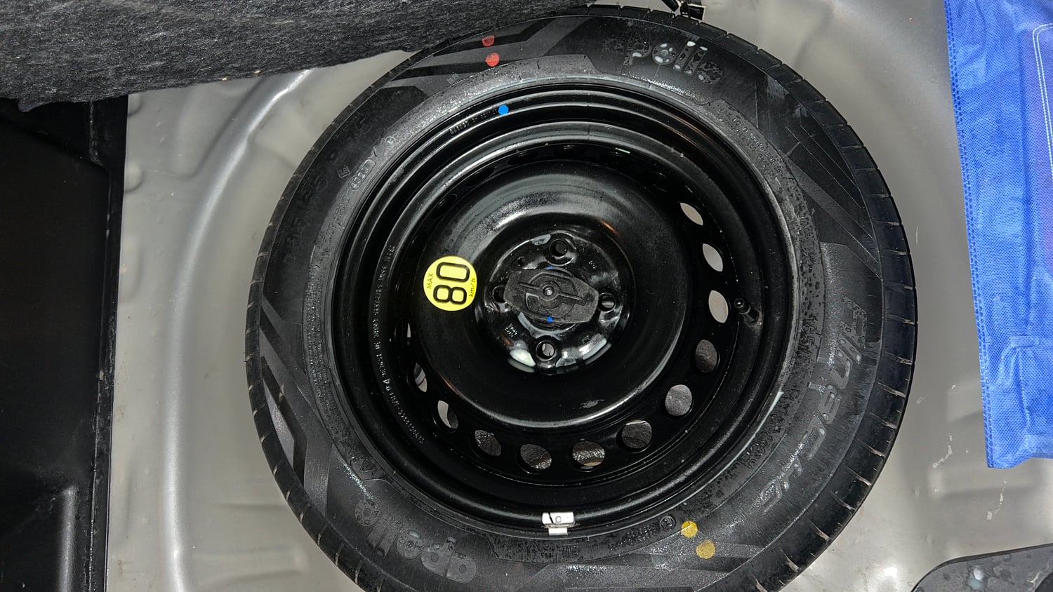 Used 2024 Toyota Glanza V AMT Petrol Automatic tyres SPARE TYRE VIEW