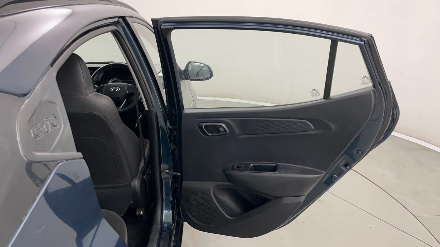 Used 2020 Hyundai Grand i10 Nios Sportz 1.0 Turbo GDi Petrol Manual interior RIGHT REAR DOOR OPEN VIEW