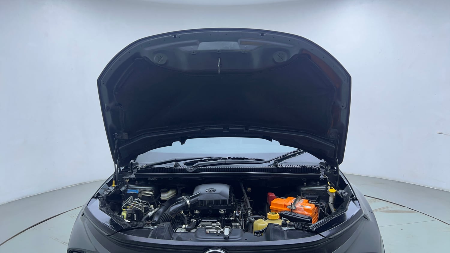 Used 2025 Tata Nexon Fearless Plus S 1.2 Revotron Petrol 7DCA DT Petrol Automatic engine ENGINE & BONNET OPEN FRONT VIEW