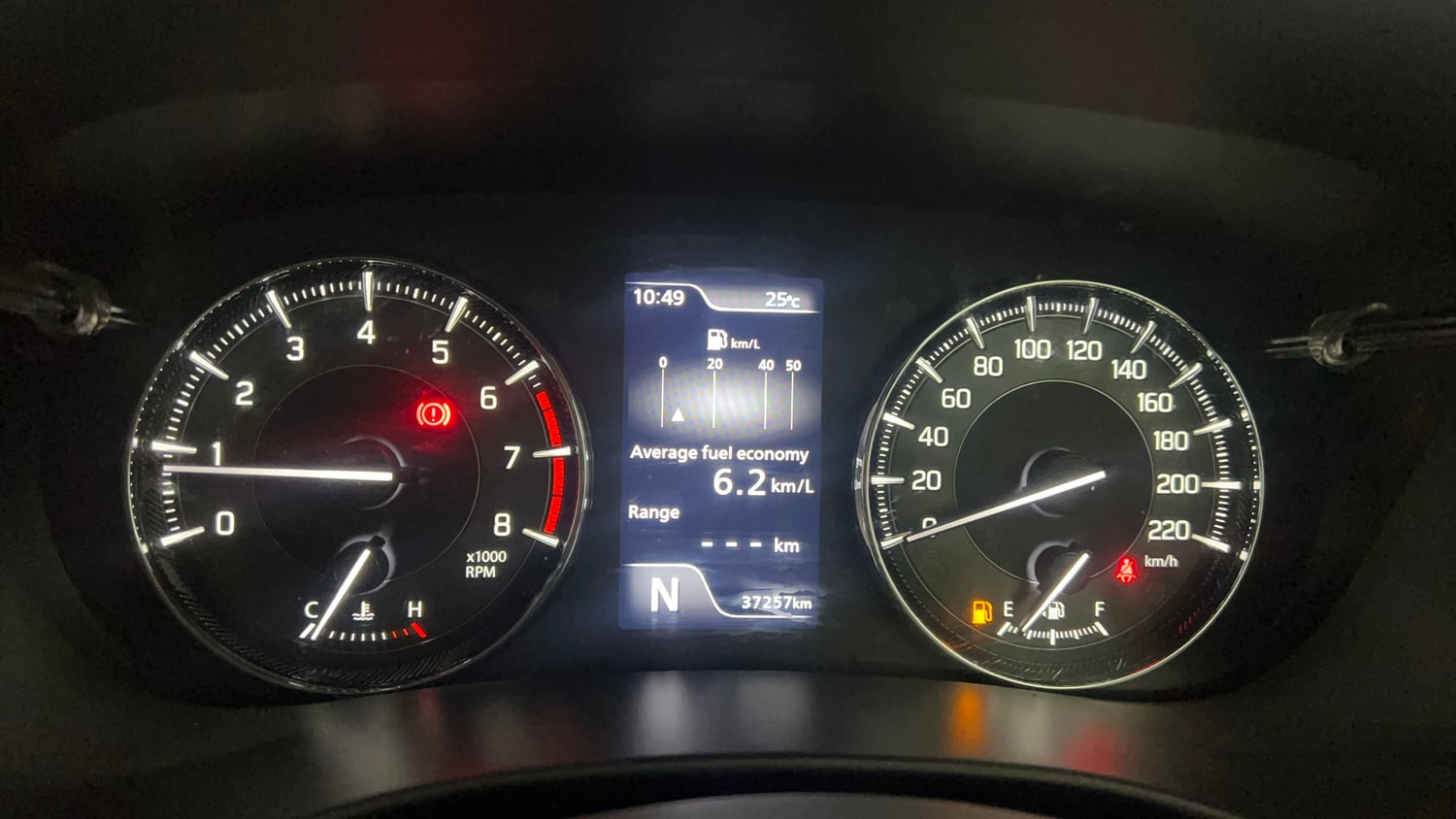 Used 2024 Toyota Glanza V AMT Petrol Automatic interior CLUSTERMETER VIEW