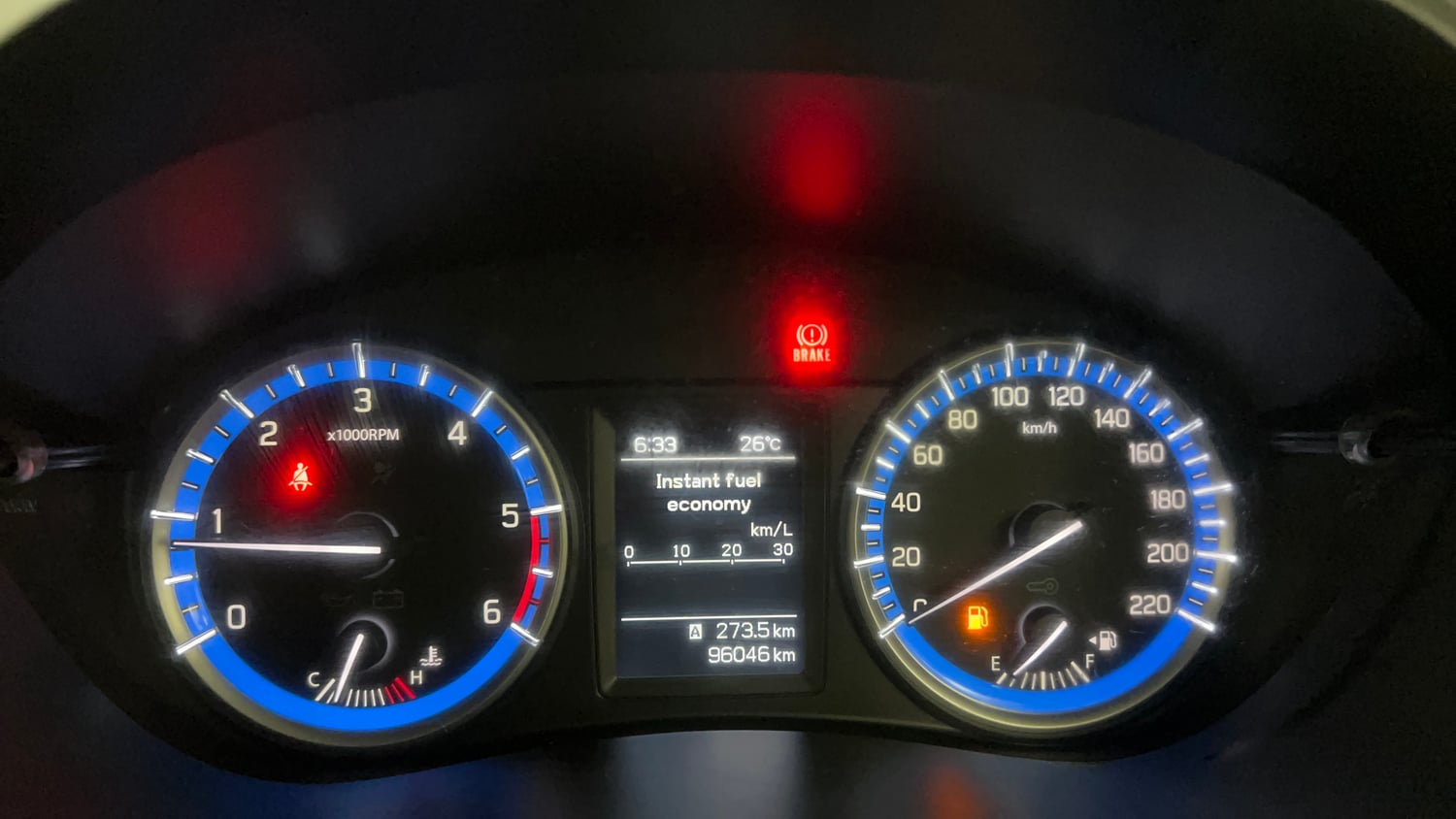 Used 2015 Maruti Suzuki S-Cross Alpha 1.6 Diesel Manual interior CLUSTERMETER VIEW