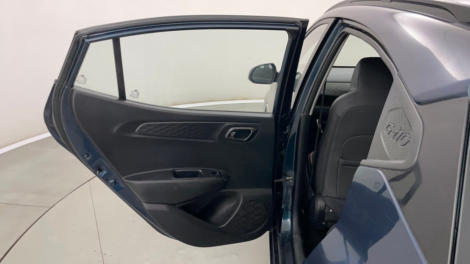 Used 2020 Hyundai Grand i10 Nios Sportz 1.0 Turbo GDi Petrol Manual interior LEFT REAR DOOR OPEN VIEW