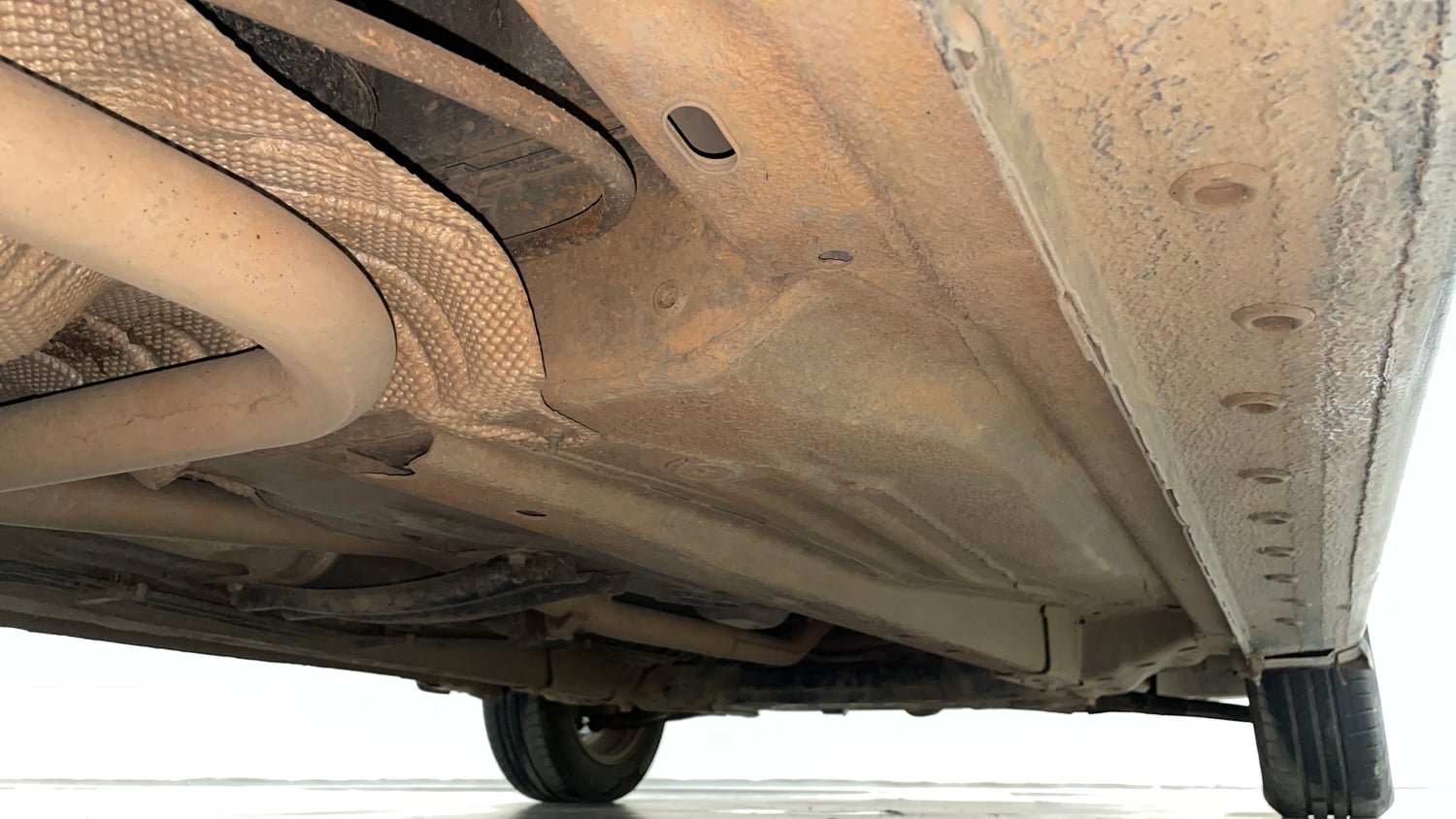 Used 2016 Ford Figo Aspire Titanium1.5 TDCi Diesel Manual extra REAR RIGHT UNDERBODY VIEW