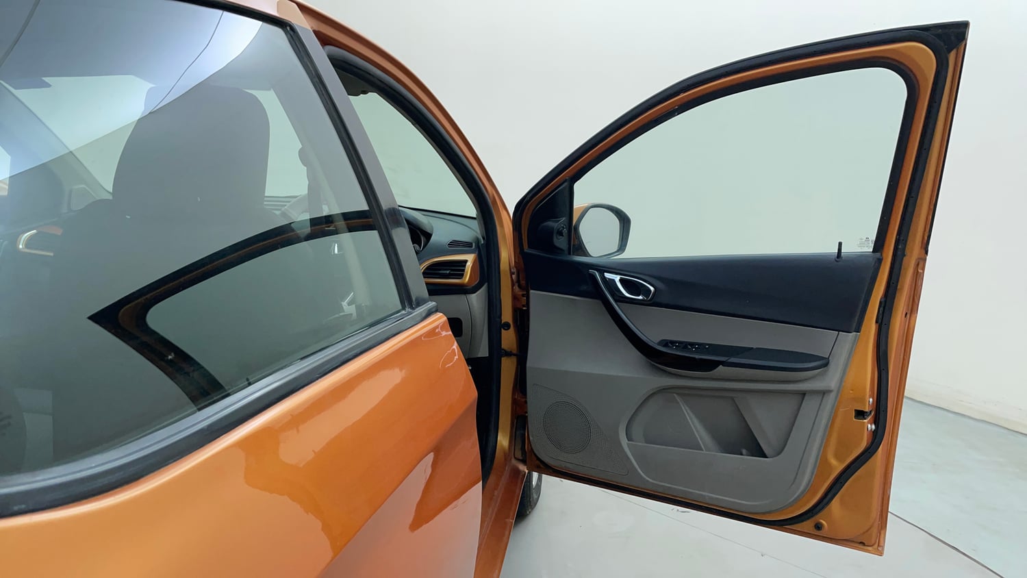 Used 2016 Tata Tiago Revotron XZ Petrol Manual interior RIGHT FRONT DOOR OPEN VIEW