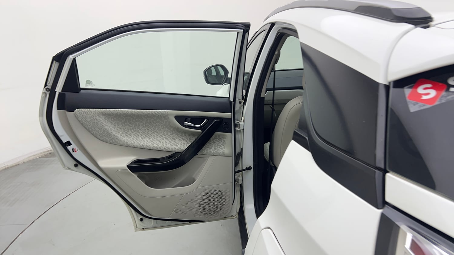 Used 2023 Tata Nexon XZA Plus (L) Petrol Automatic interior LEFT REAR DOOR OPEN VIEW