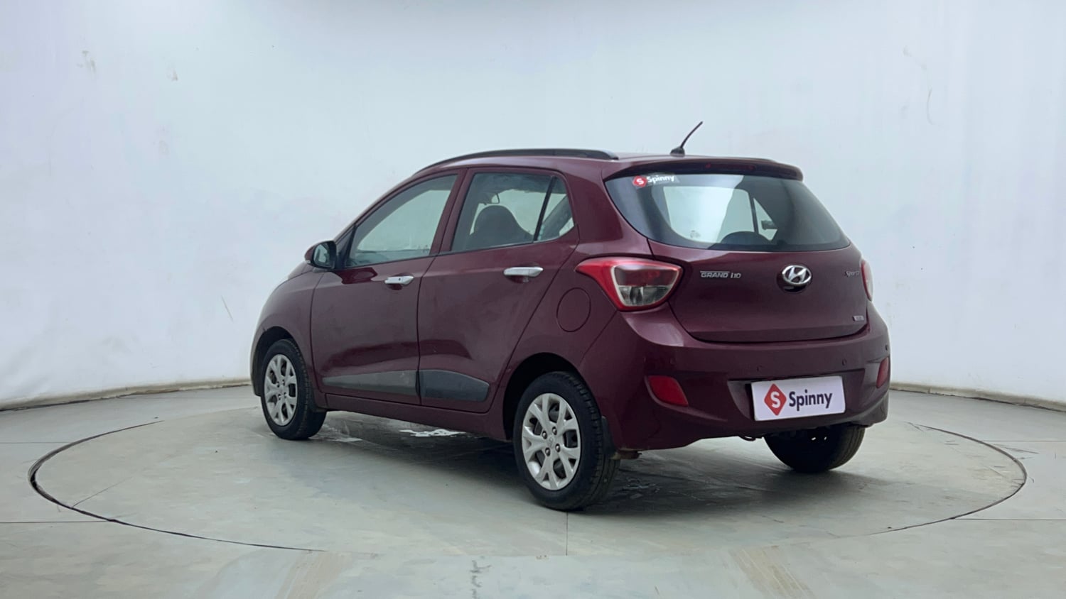 Used 2014 Hyundai Grand i10 Sportz 1.2 Kappa VTVT Petrol Manual exterior LEFT REAR CORNER VIEW